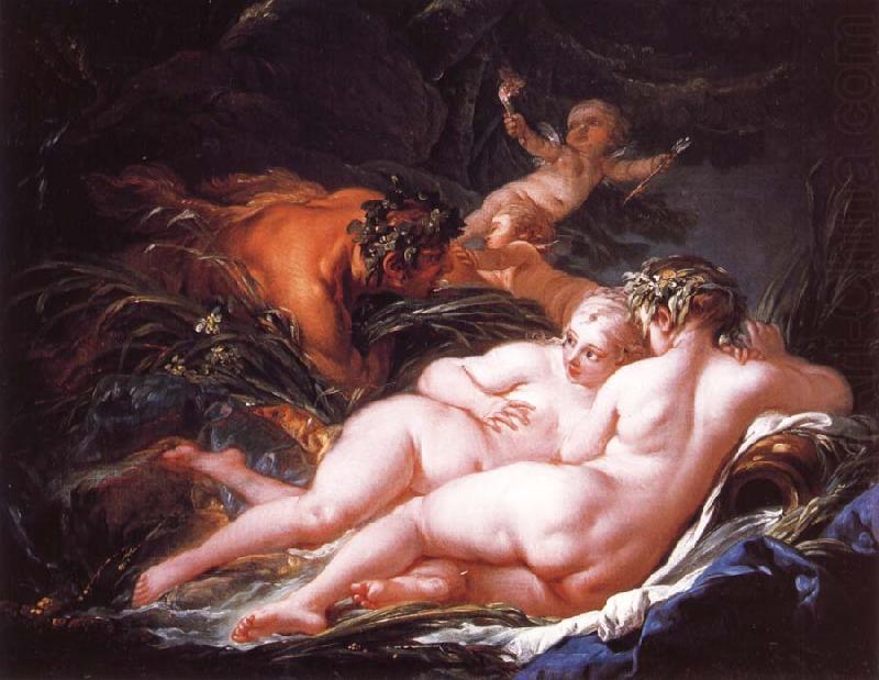 Francois Boucher Pan and Syrinx oil painting picture